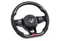 Steering Wheel APR MS100206 - Carbon Fiber/Leather - Silver