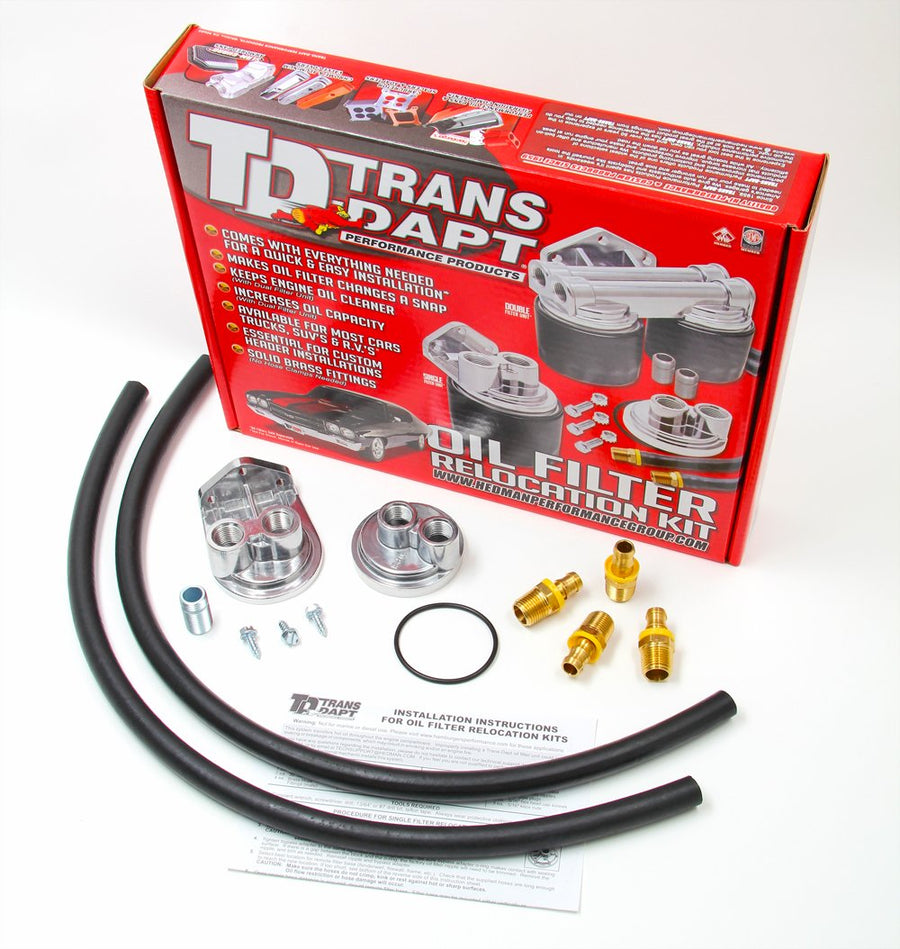 Oil Filter Relocation System Trans-Dapt Performance 1113