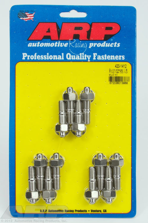 Header ARP (420-1412) Stud Kit, Stainless Steel