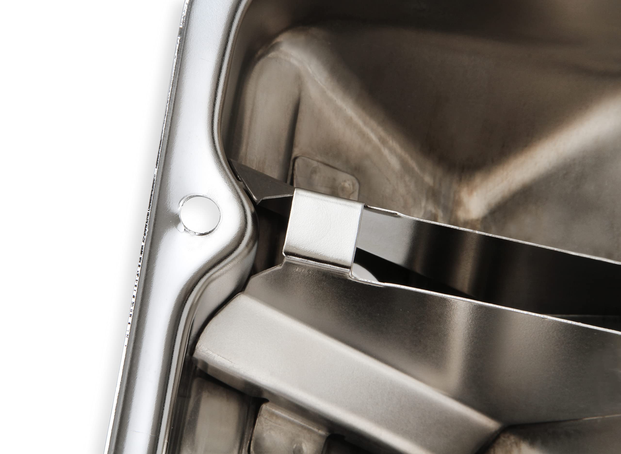 Chrome Valve Covers Mr. Gasket 9413 with Baffle