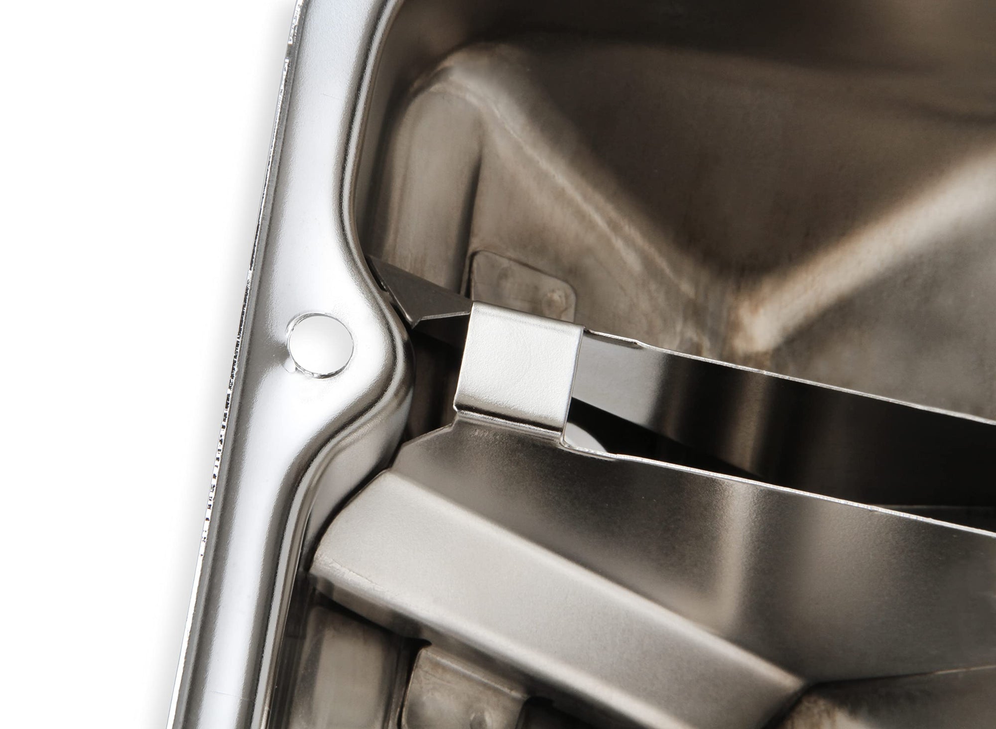 Chrome Valve Covers Mr. Gasket 9413 with Baffle