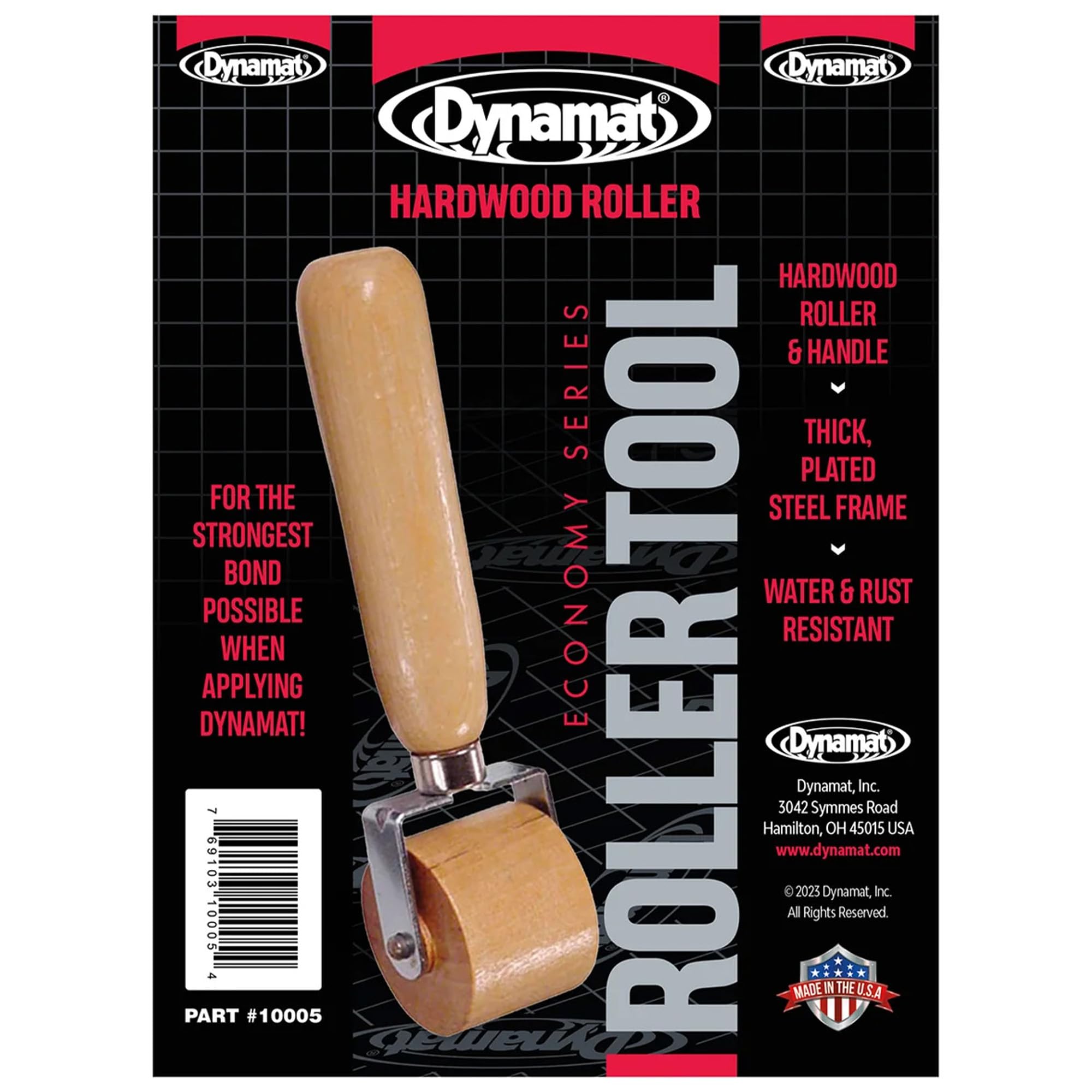 Dynamat Dynaroller: Roller Tool for Applying Hardwood Dynamat Sound Deadening and Car & Home Insulation Material – Achieve Professional-Looking Results with No Air Bubbles – Made in The USA