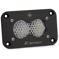 Baja Designs Flush Mount S2 Sport Black LED Light Pod (Work/Scene; Clear)