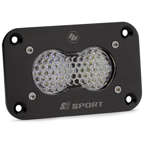 Baja Designs Flush Mount S2 Sport Black LED Light Pod (Work/Scene; Clear)