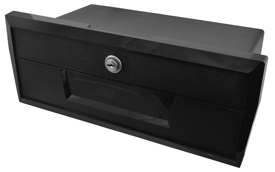 Lockable Attwood 2638-1 Standard Lightweight Replacement Boat Glove Box with Keys, One size