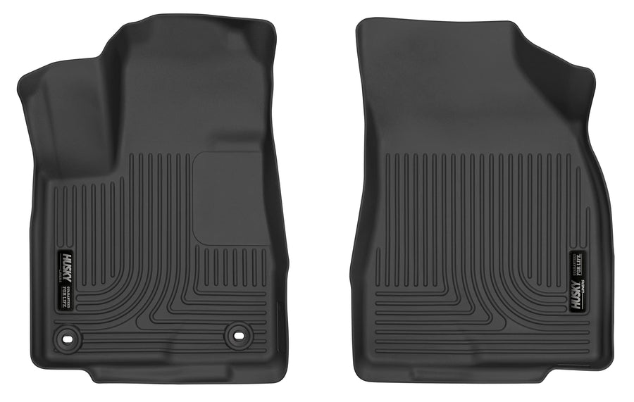 Husky Liners Floor Mats X-act Contour | Fits 2022-2024 Rivian R1T & Rivian R1S | Front Row, 2-pc Black - 51671