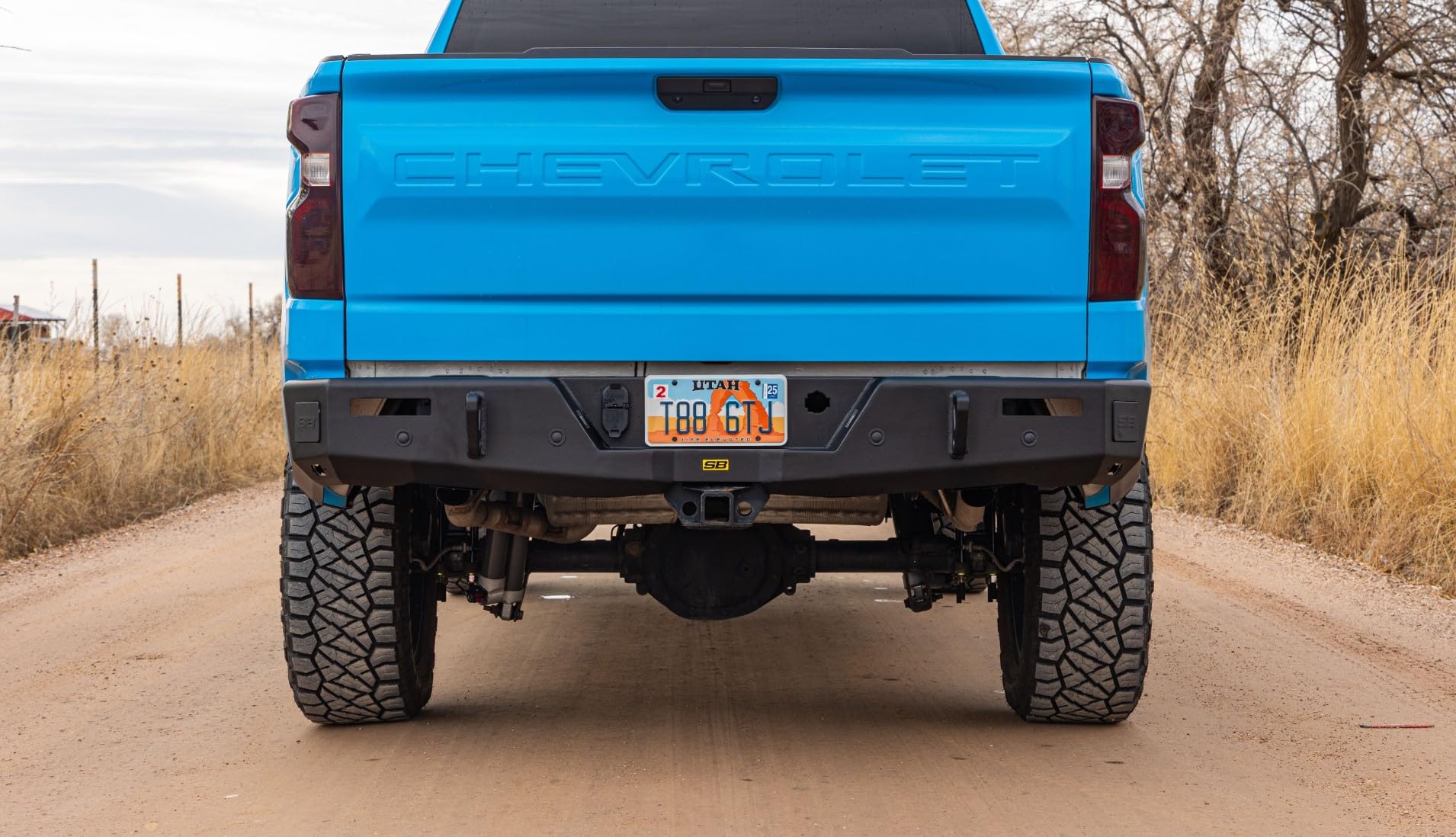 Adventure Series Smittybilt Rear Bumper (Fits 19-24 Chevy 1500/2500/3500) – SB613923