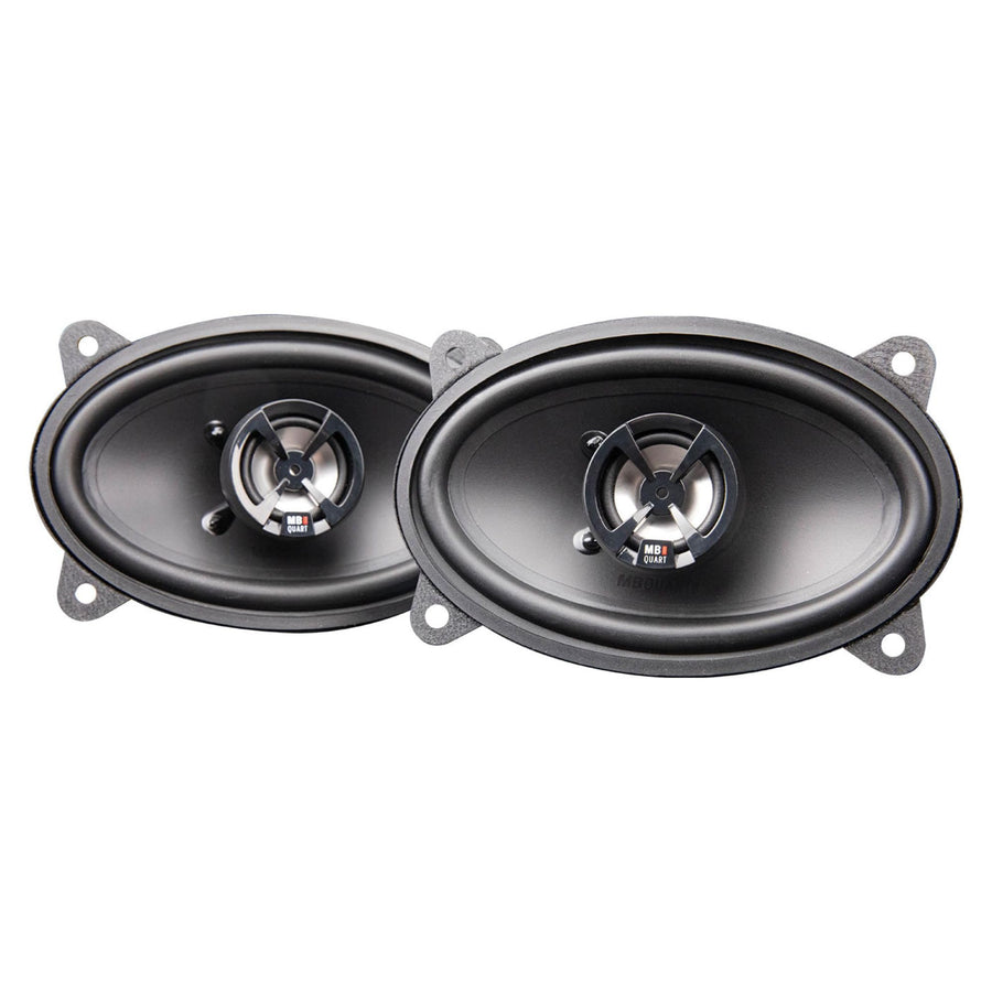 MB Quart 2 Way Car Audio Coaxial Speakers 4x6" with Polypropylene Cones & Butyl Rubber Surrounds for Enhanced Quality, 180W Peak Power, 88 dB, Pair