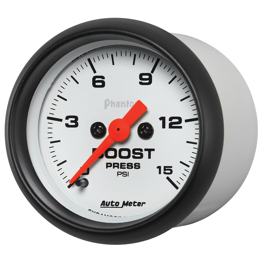 Auto Meter Phantom (5750) 2-1/16" 0-15 PSI Mechanical Boost Gauge