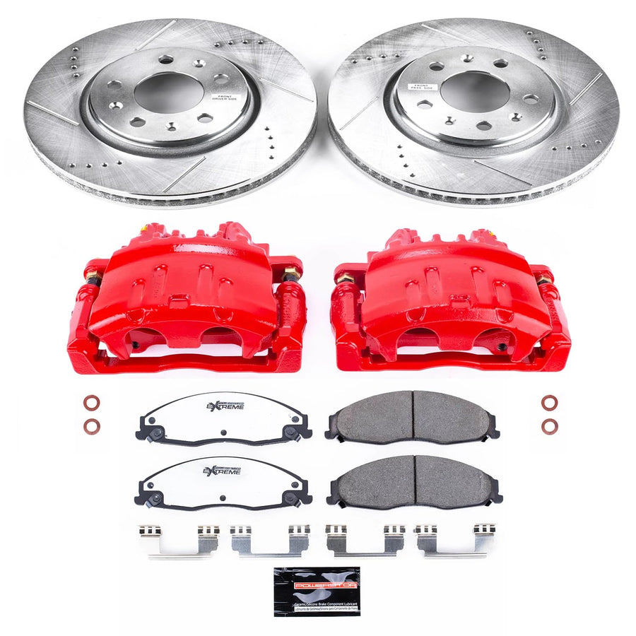 Power Stop Front KC1423-26 Z26 Street Warrior Brake Kit For Cadillac STS 2005-2008 [Model Specific]