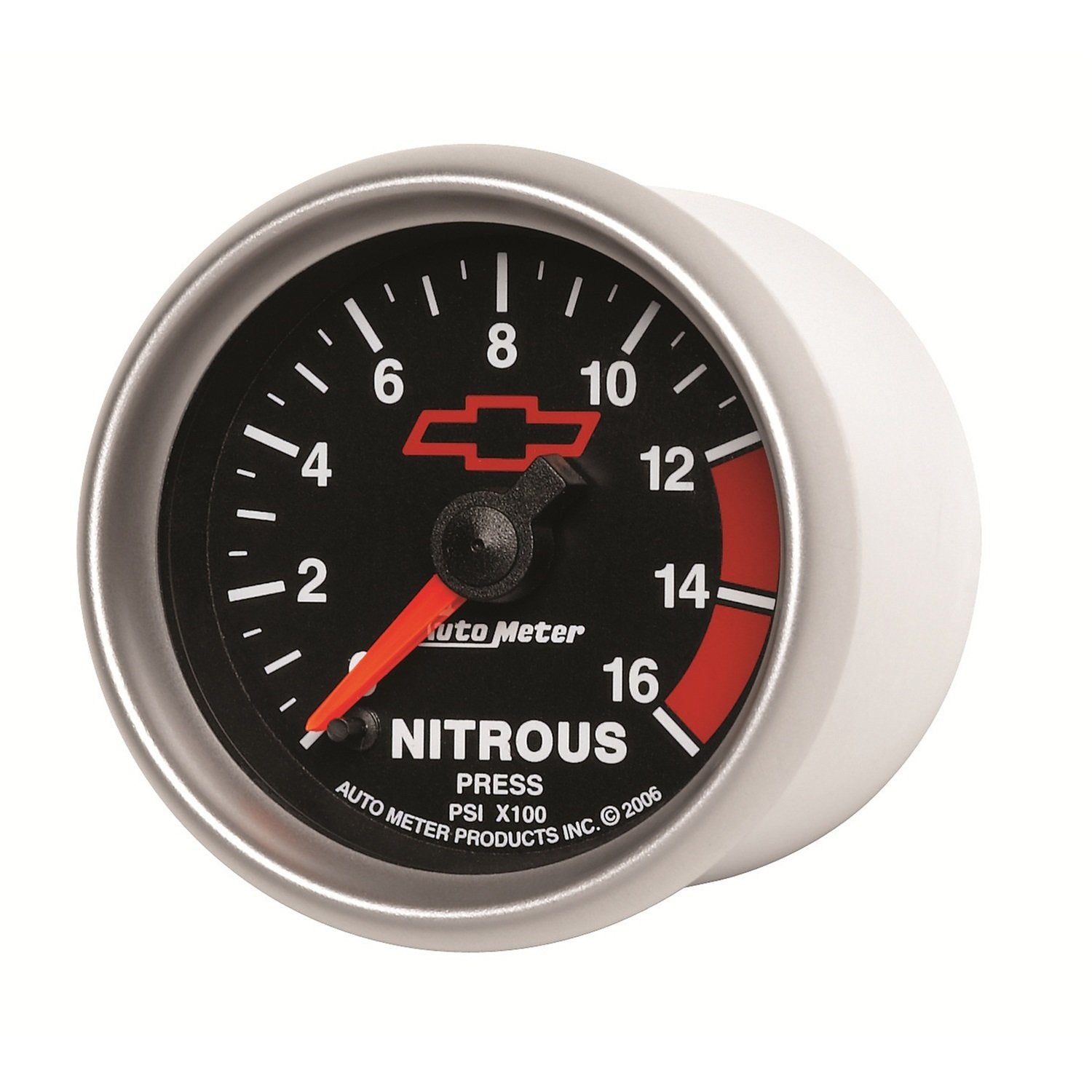 Auto Meter GM Performance Parts 3674-00406 2-1/16" 0-1600 PSI Full Sweep Electric Nitrous Pressure Gauge