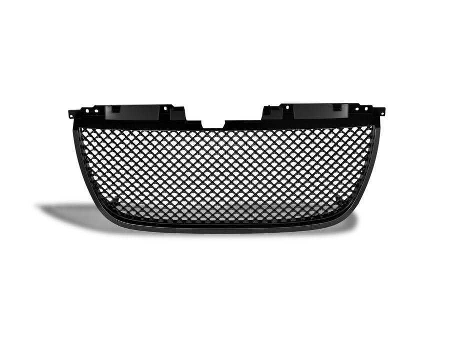 Mesh Front Hood Grille Armordillo USA 7148765 - Gloss Black Fits 2007-2014 GMC Yukon