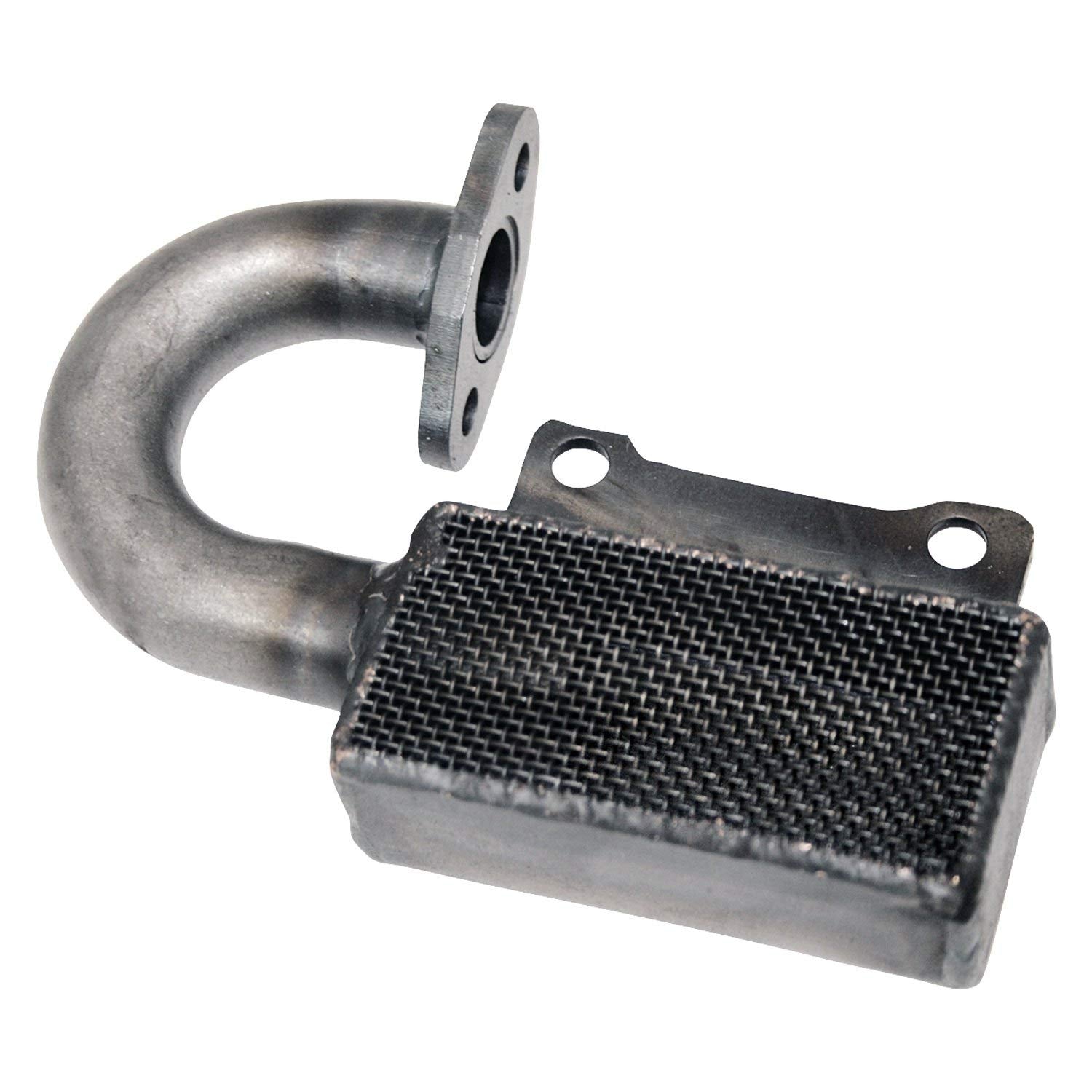 Moroso Oil Pump Pick Up 24819 w/ 3/4" Tube Flange Mount, Fits Small Block Chevy Engines using Big Block oil pumps, Use w/Moroso 7" Deep Oil Pans