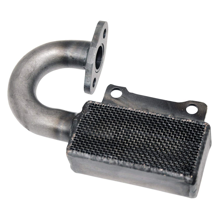 Moroso Oil Pump Pick Up 24819 w/ 3/4" Tube Flange Mount, Fits Small Block Chevy Engines using Big Block oil pumps, Use w/Moroso 7" Deep Oil Pans