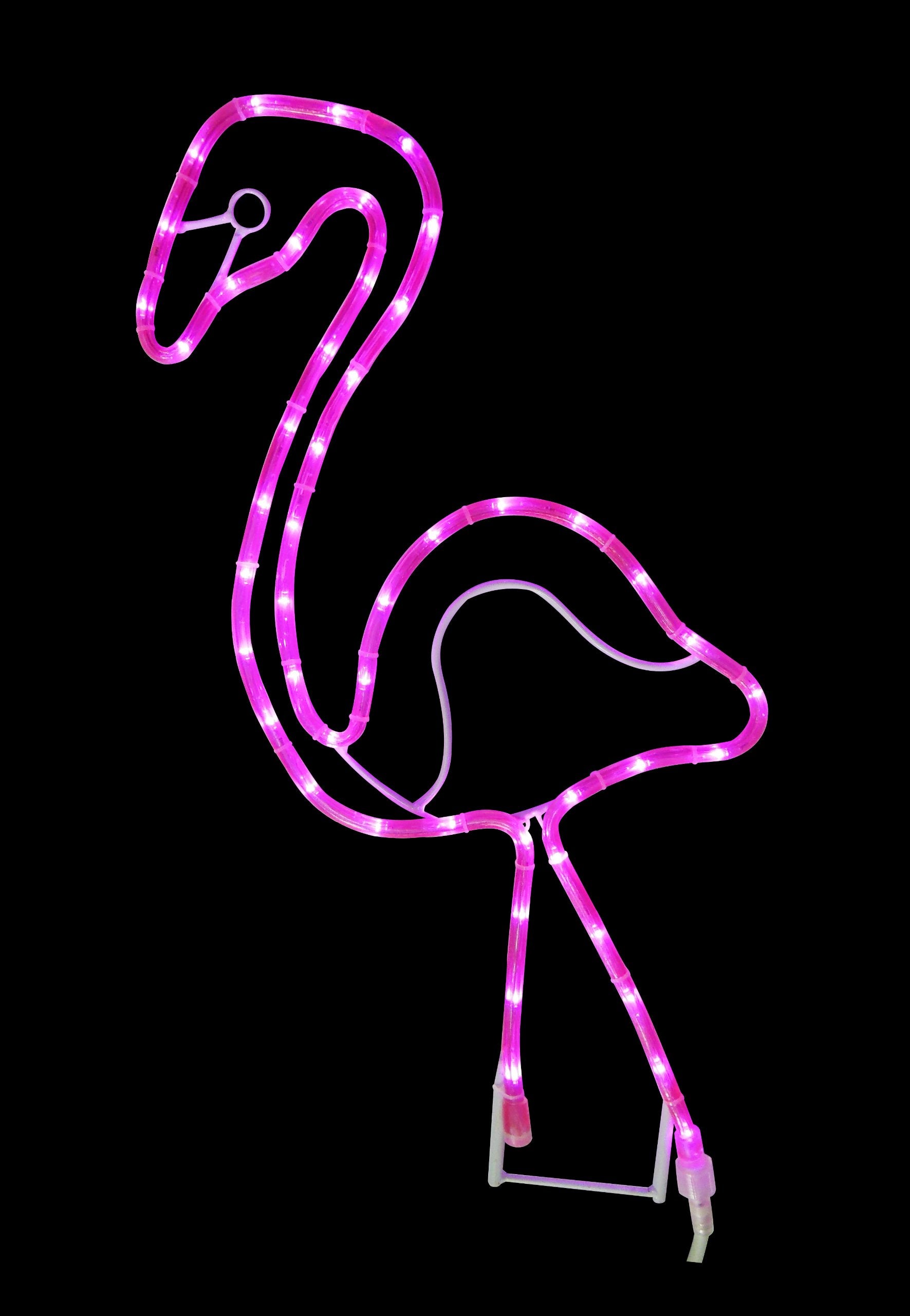LongLife Green Decorative LED Rope Lights- 2 Foot Pink Flamingo