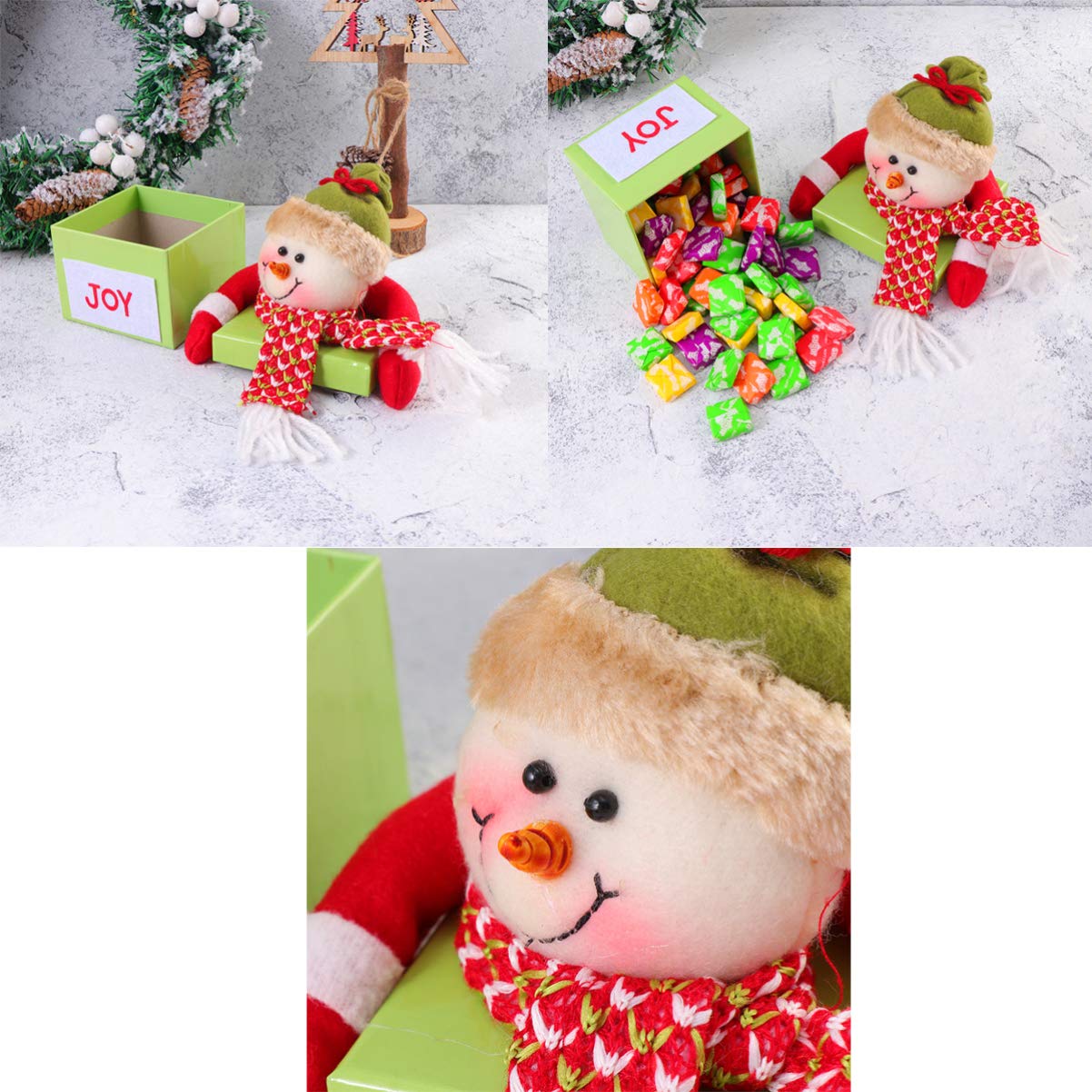 Christmas Candy Box Holibanna Christmas Snowman Gift Box Christmas Eve Party Bags
