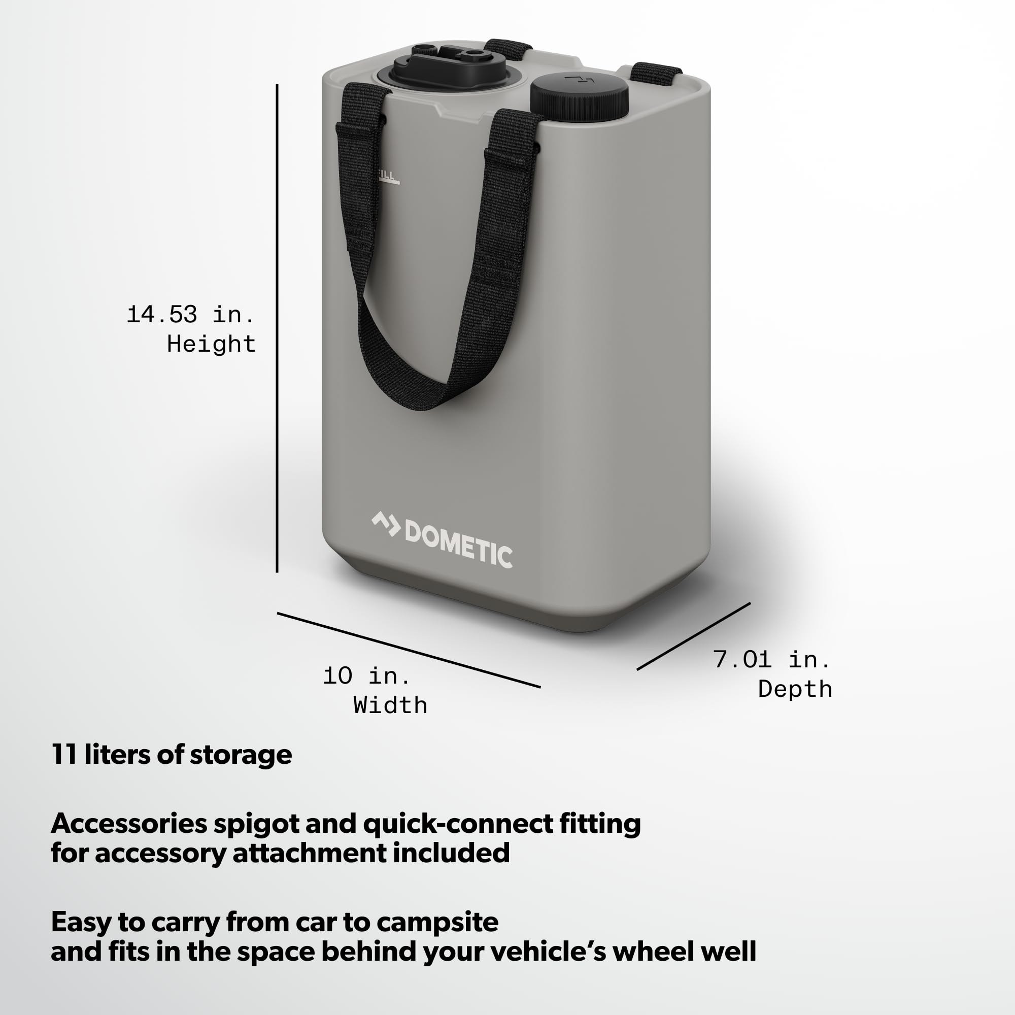 Dometic Hydration Go Water Jug, 11L (Ash)