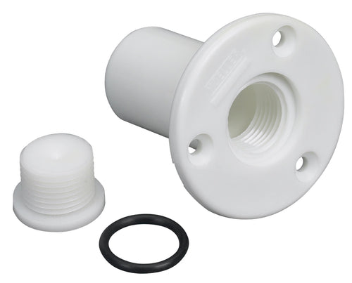 Boat Moeller Transom Drain Tube with Pipe Plug