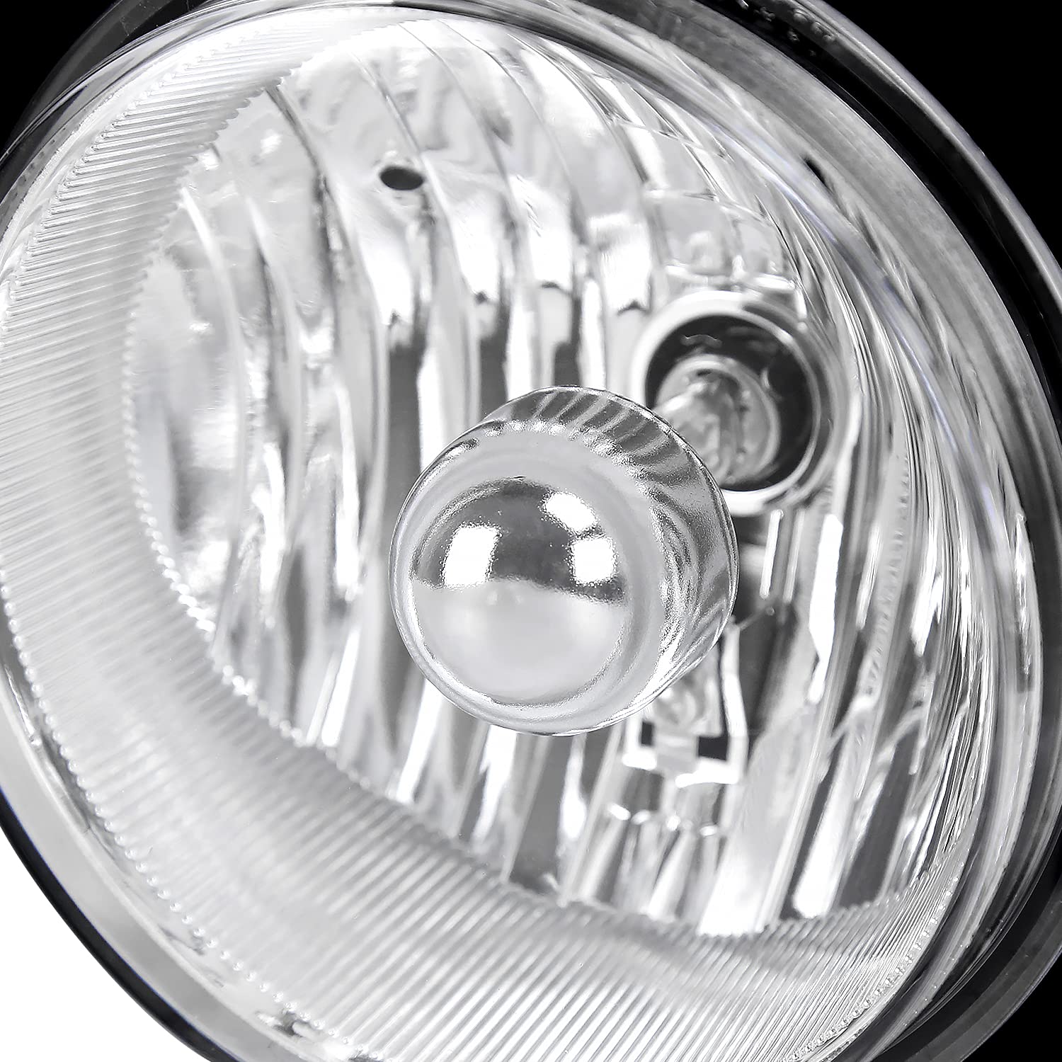 Clear Spec-D Tuning Bumper Driving Fog Lights + Bulbs Compatible with 2003-2006 GMC Sierra 1500 2500HD 3500 Left + Right Pair Assembly