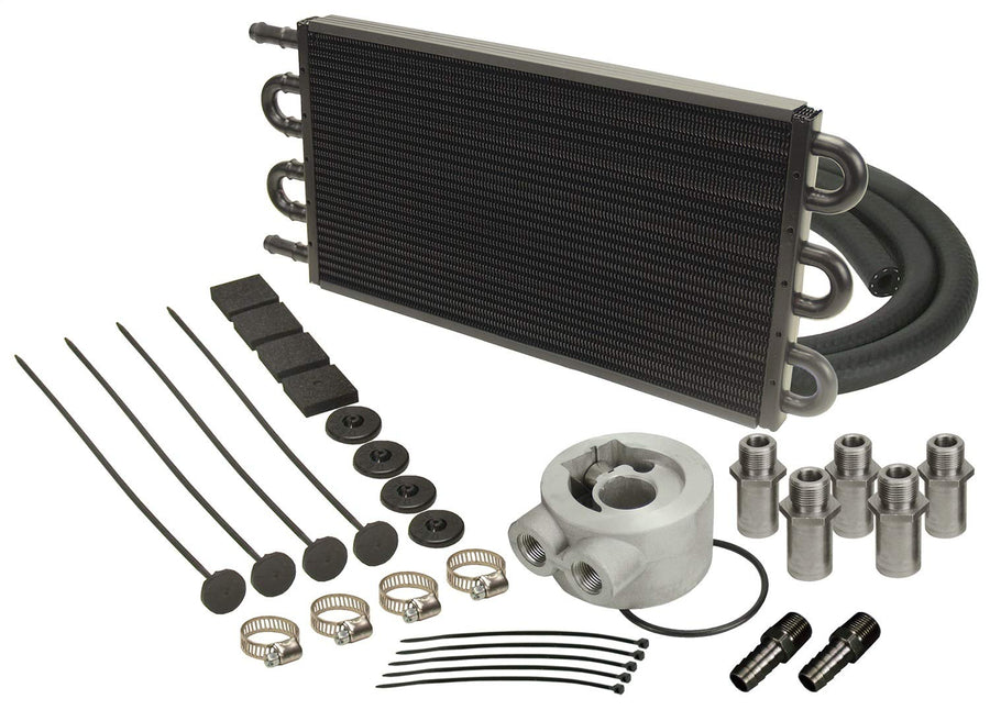 15502 Derale Engine Oil Cooler Kit, Black