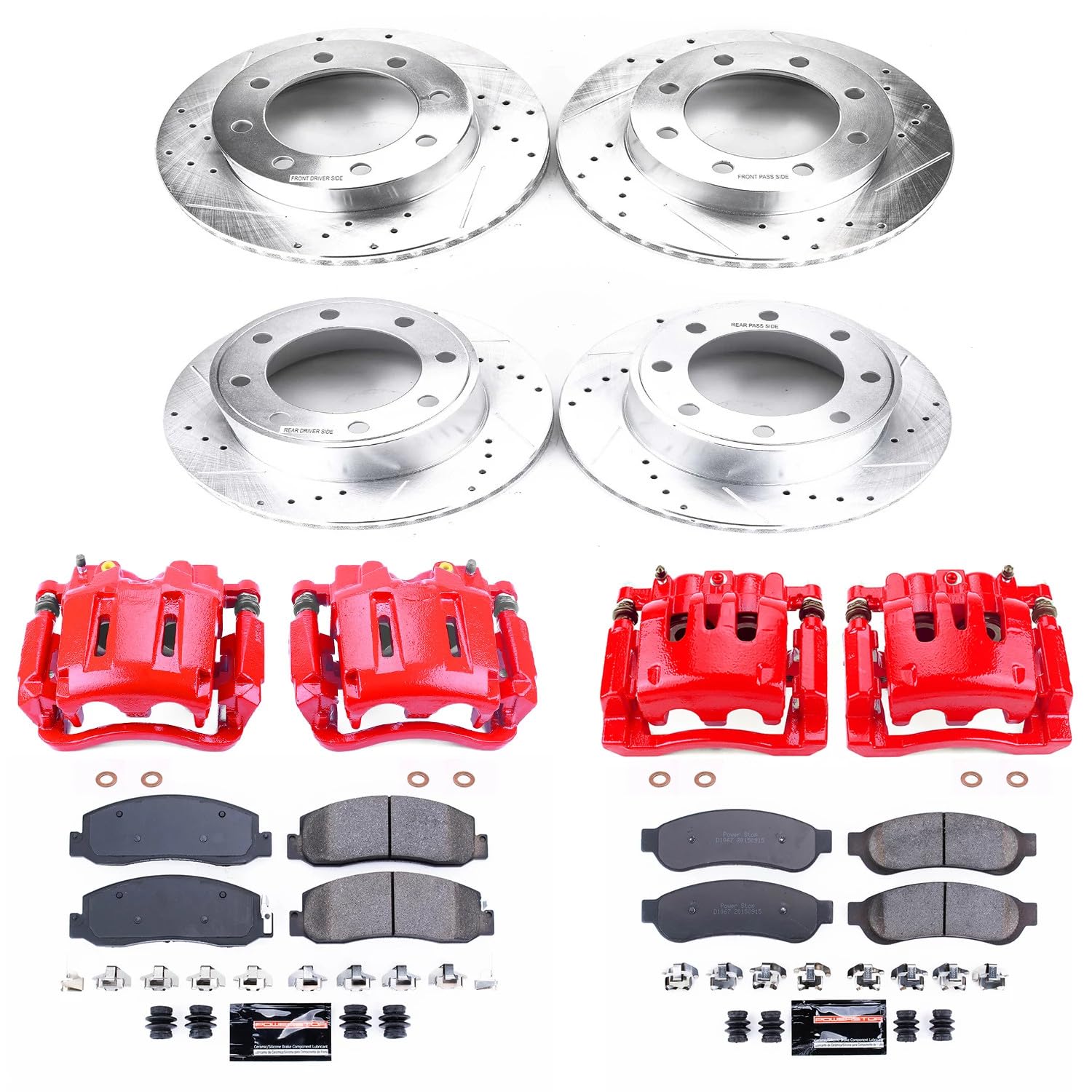 Power Stop Z23 KC4659 Evolution Sport Brake Kit with Calipers For Mazda MX-5 Miata 2006-2015 [Model Specific]