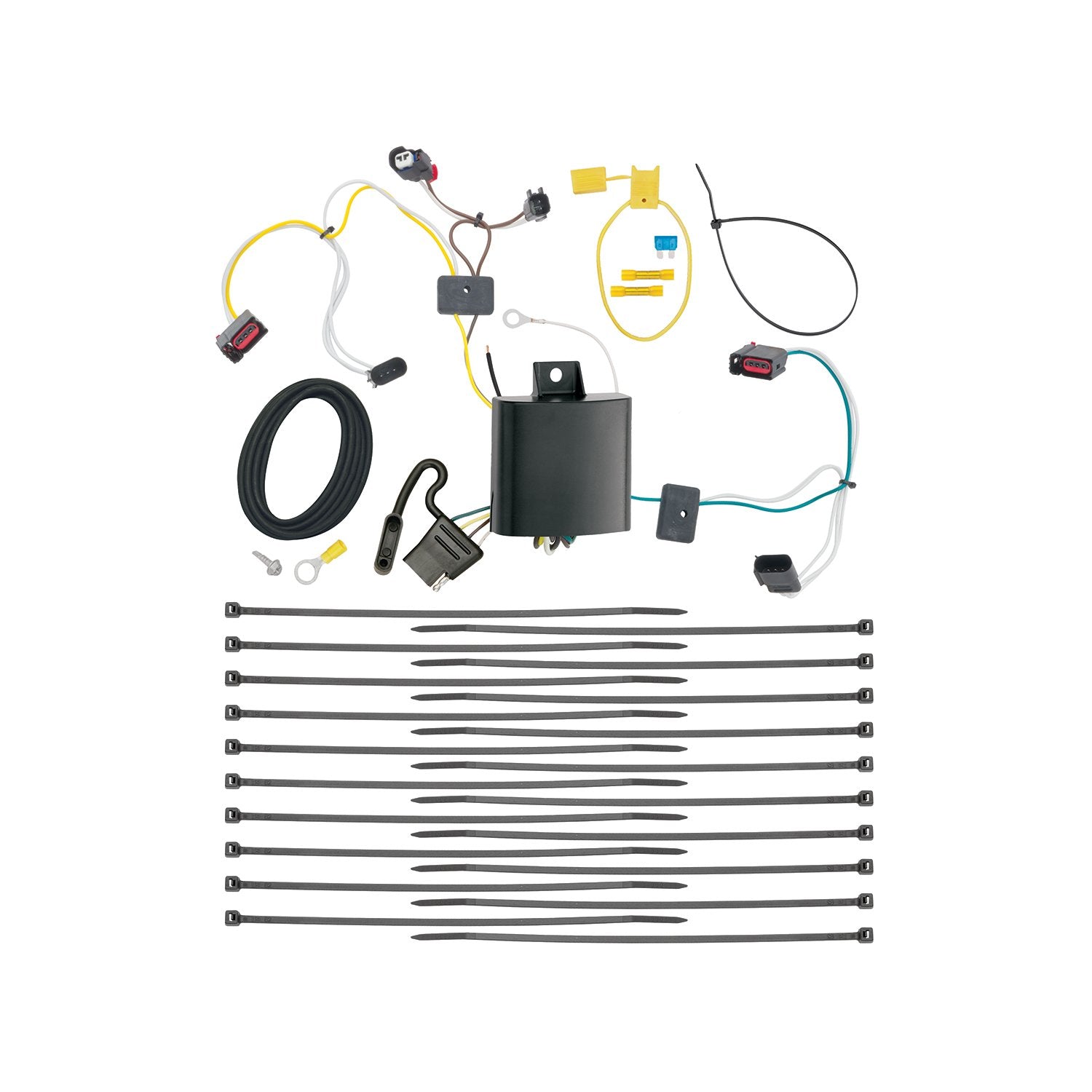 T-One Tekonsha Connector Assembly with Upgraded Circuit Protected ModuLite HD Module, 1 Pack , Black
