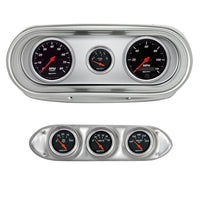 AutoMeter Dash Kit Direct Fit, Nova 62-65, Tach/Mph/Fuel/Oilp/Wtmp/Volt, Designer Black (2127-06)