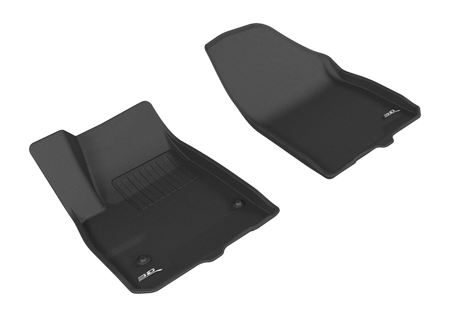 Kagu 3D MAXpider Custom Fit Floor Mat (Black) Compatible with Cadillac XT5 2017-2026 - Front Row