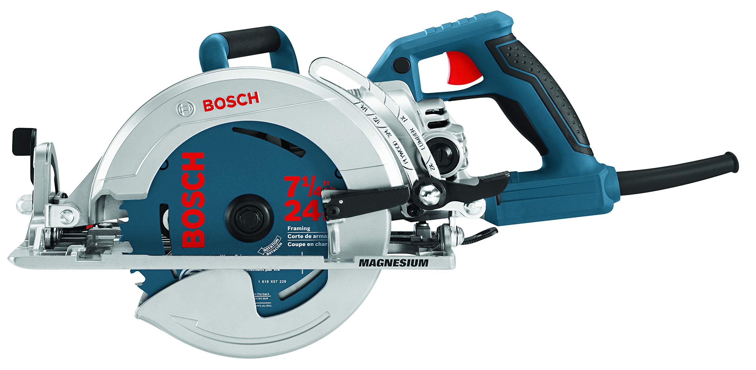 7-1/4-Inch Bosch Worm Drive Circular Saw CSW41, Blue