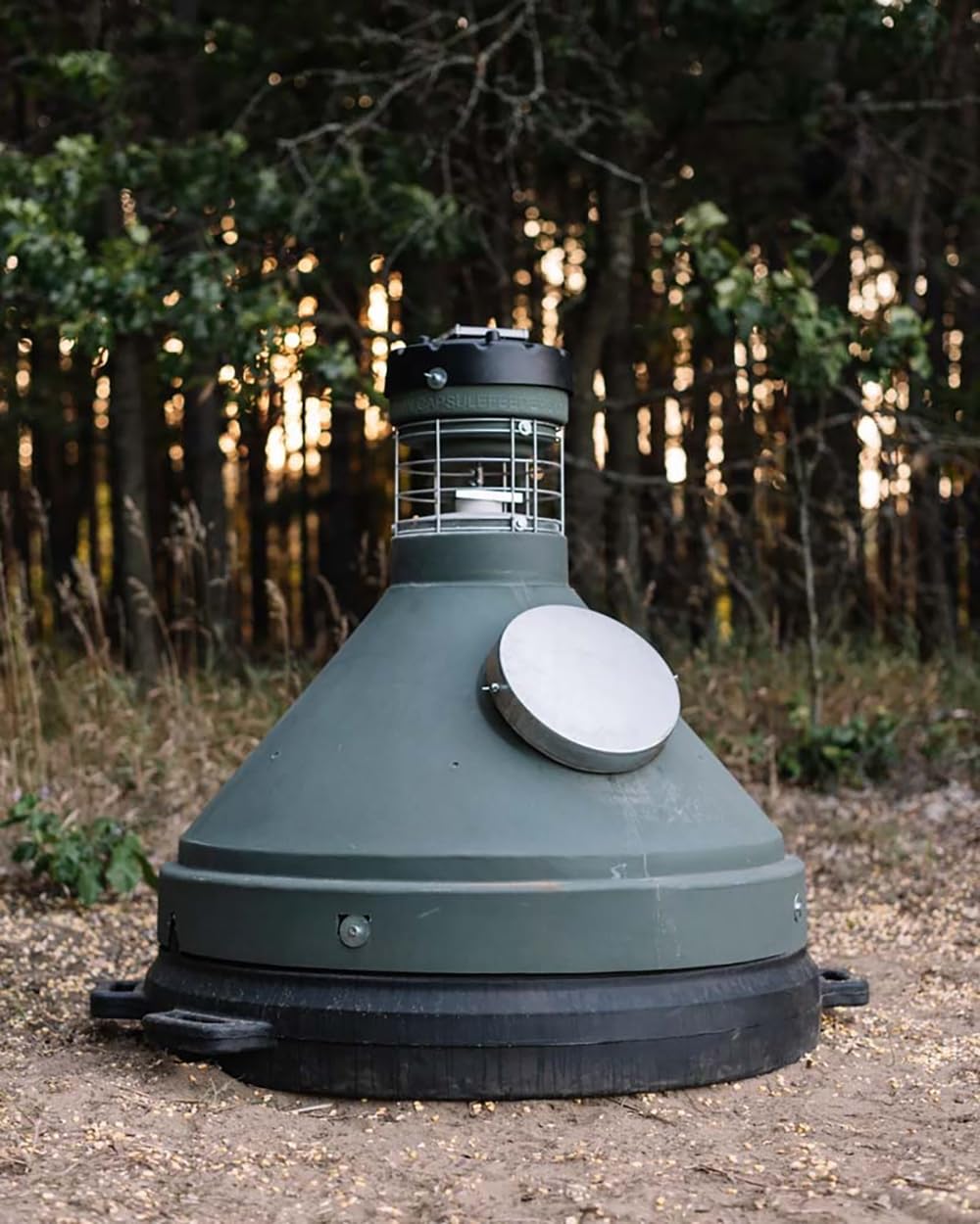 Game Feeder Capsule Feeder with 500LB Capacity, 360-Degree Broadcast Hunting Game Feeder