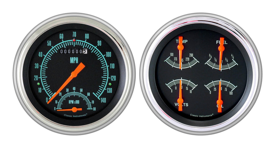 Classic Instruments G-Stock CH51GS62-LS Direct Fit Gauge Package LS Swap Fits 1951-1952 Chevy Car