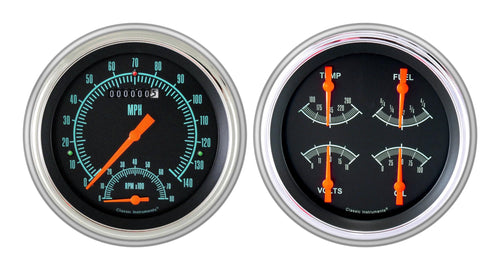 Classic Instruments G-Stock CH51GS62-LS Direct Fit Gauge Package LS Swap Fits 1951-1952 Chevy Car