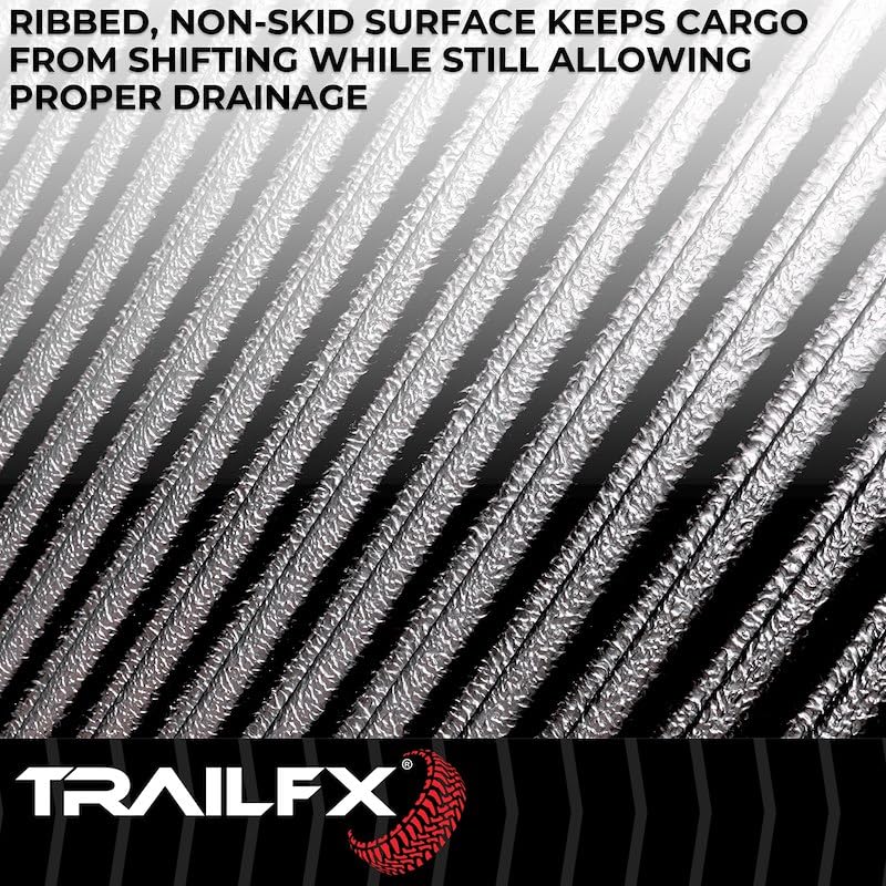 Trailfx F8U99X Bed Liner, Drop-in, Under Rail, Black, High-Density Polyethylene, with Tailgate Liner/Hardware, Fits 1999-2016 Ford F-250/ F-350 Super Duty 8 Feet