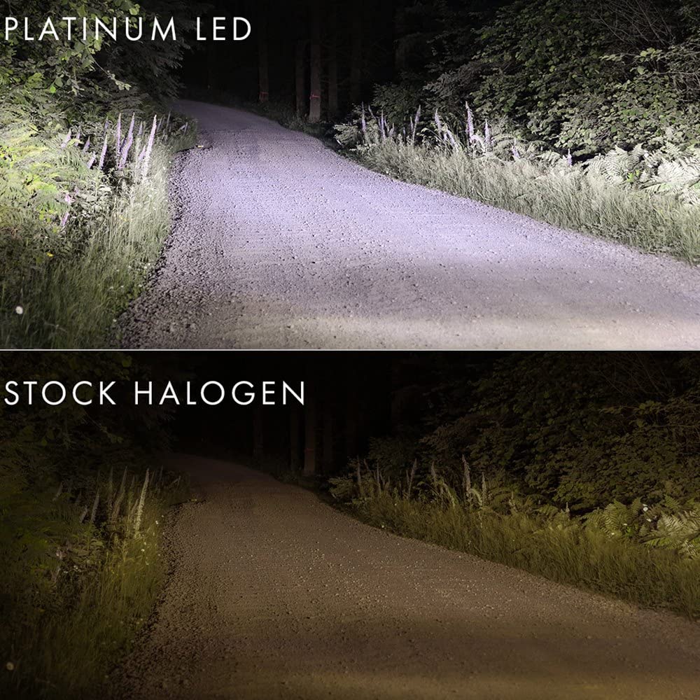 Piaa 9012 Platinum White 26-17392 LED Bulb Kit, 4000 lm (25W - 2 Yr Warranty 6000K)