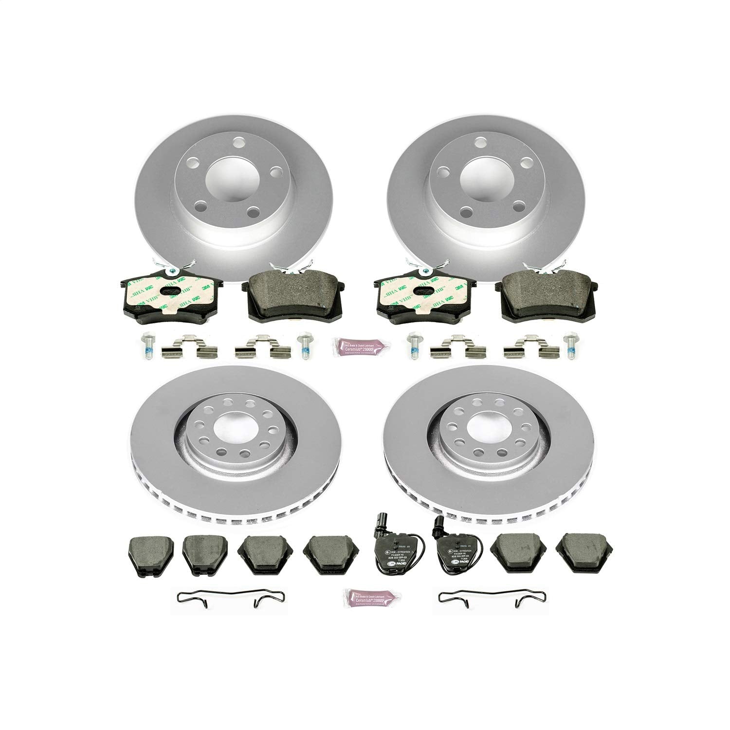 Euro-Stop Power Stop Brake Kit Front and Rear For Audi A6 Quattro 2000-2001 [Model Specific]