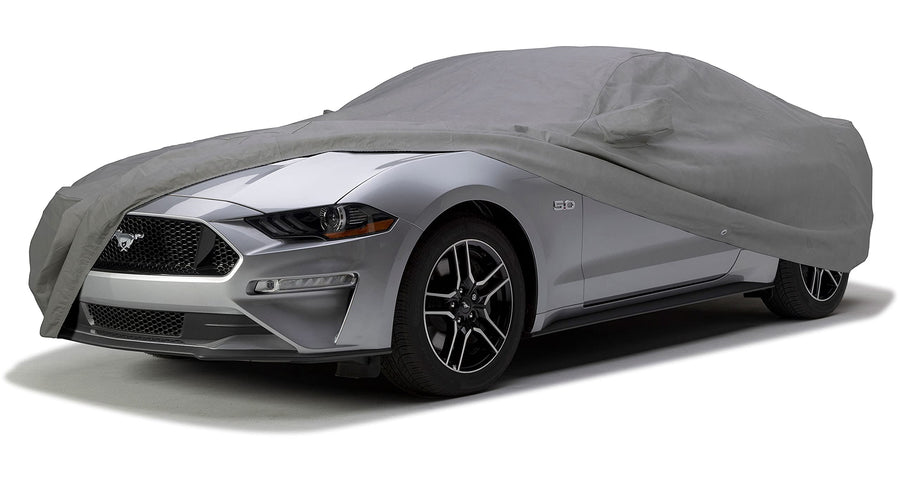 Covercraft Custom 3-Layer Car Cover Moderate Climate | C17794MC | Compatible with: 2015-2019 Ford Mustang Coupe (Excludes Shelby GT350/GT500 Models) | Gray