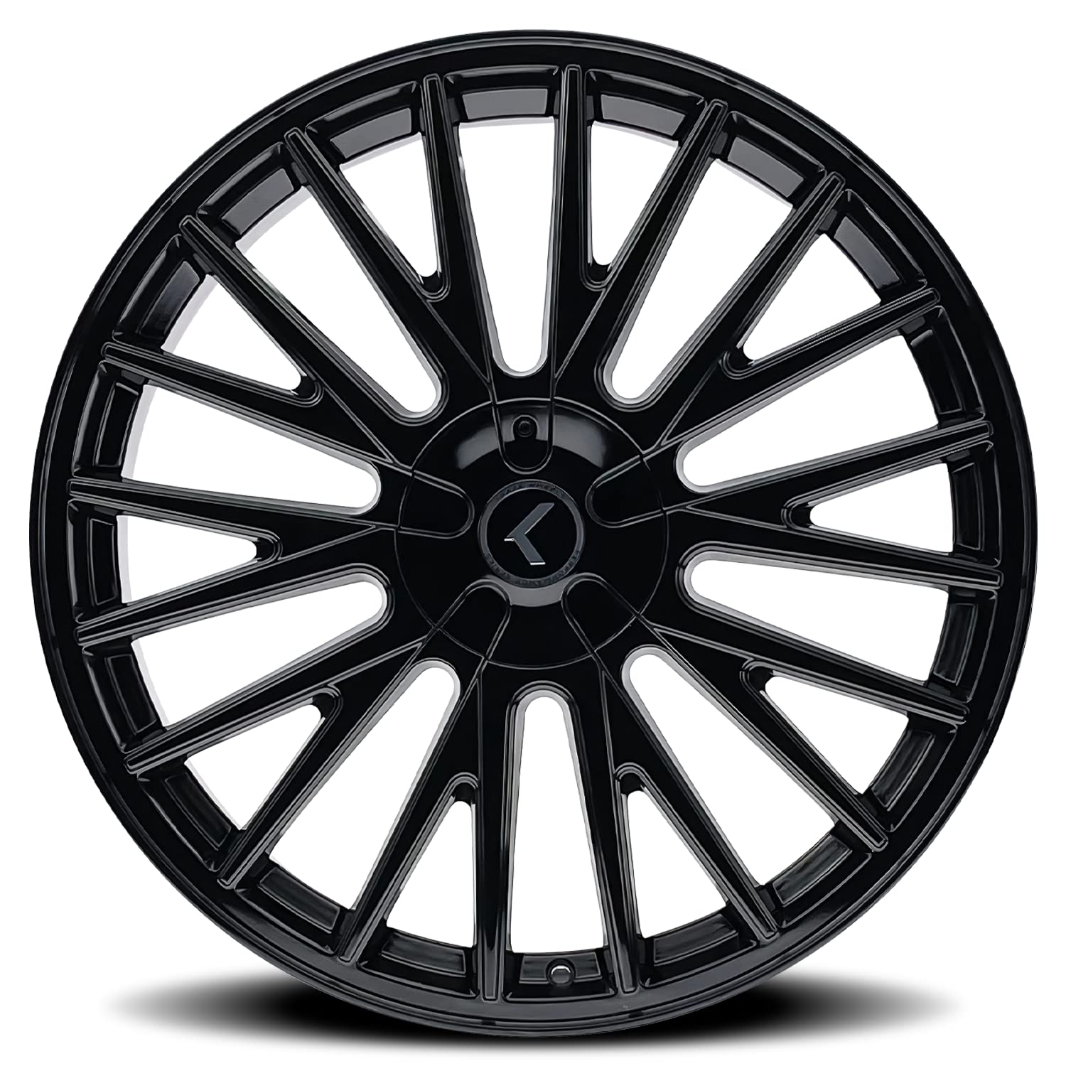 KR185 Double Down KRAZE Black Wheel with Gloss (22 x 8.5 inches /5 x 100 mm, 38 mm Offset)