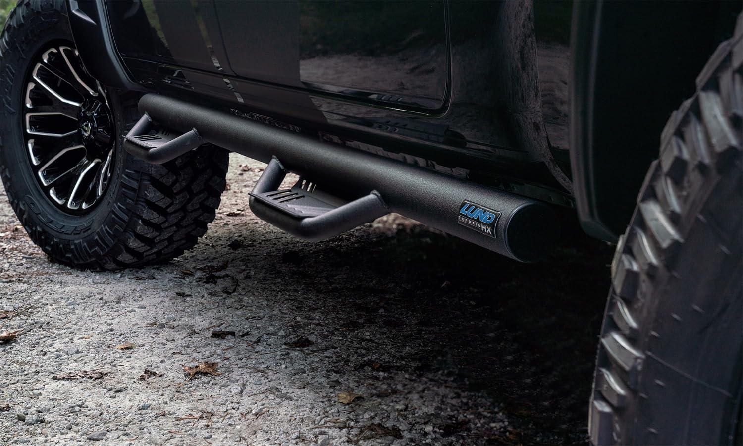 Lund Black Steel Terrain HX Step 34641595 Nerf Bars for 2007-2018 Jeep Wrangler JK 4-Door