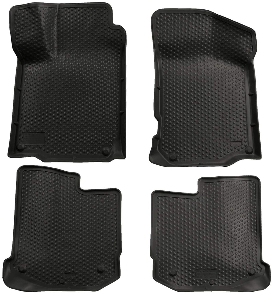 Husky Liners Floor Mats Classic Style | Fits 2000-2004 Volkswagen Golf & Jetta; 1998-2010 Beetle | Front & 2nd Row, 2-pc Black - 89311