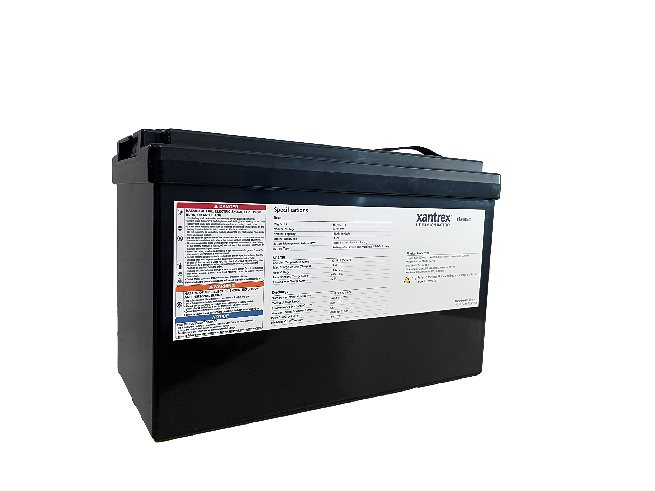 Lithium Ion Battery Xantrex 883-0125-12 - 12V, 125 Ah
