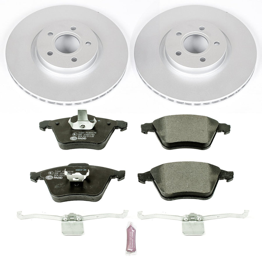 Power Stop ESK5430 Euro-Stop Front Brake Kit For Volvo C70 2006-2013, Volvo S40 2004-2011, Volvo V50 2005-2011 [Model Specific]