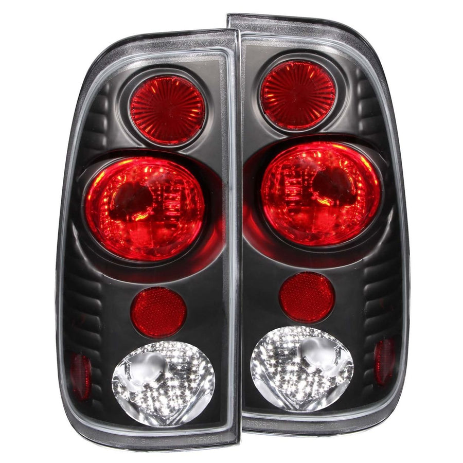 Black Euro Tail Light Set-Clear Lens ANZO USA 211065