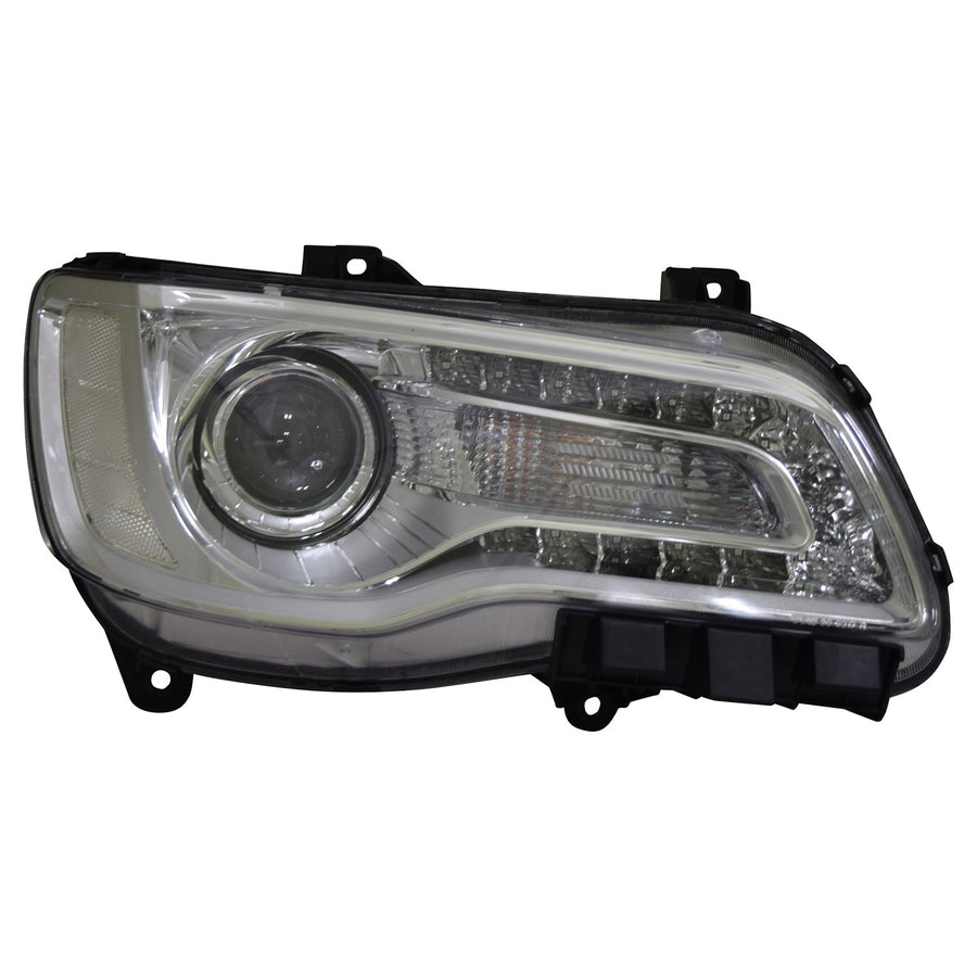 Right TYC Headlight Assembly Compatible with 2015-2017 Chrysler 300