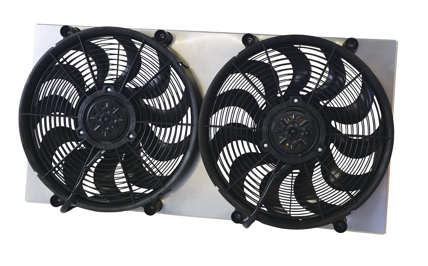 Dual RAD Fan/Aluminum Shroud Assembly Derale 16843