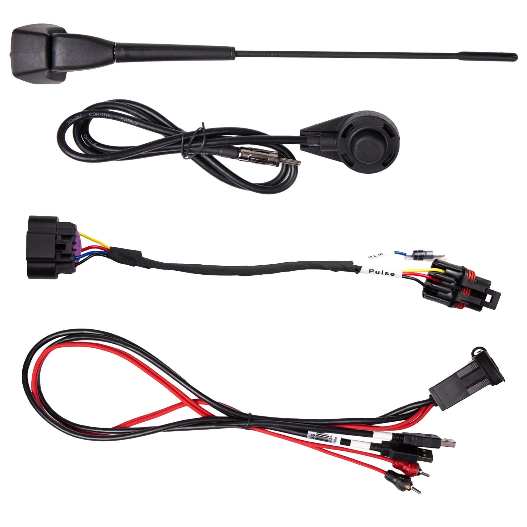 MB Quart Polaris RZR Pro / Turbo R Dash Installation Kit: Source Unit & Accessories
