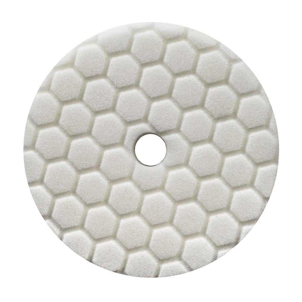 Chemical Guys Hex-Logic BUFX114HEX6 Quantum Light-Medium Polishing Pad, White (6.5 Inch Pad Made for 6 Inch Backing Plates)
