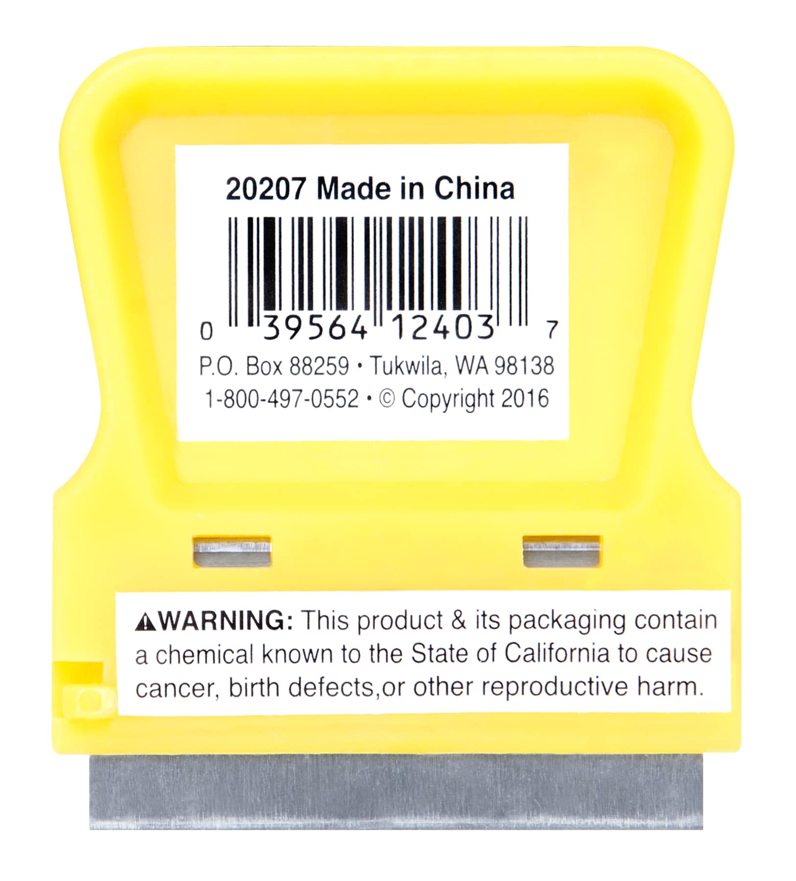 Plastic Razor Blade Scraper Performance Tool 20207 for Precise Scraping in Tight Spaces, with Blade Reserves for Safe Storage