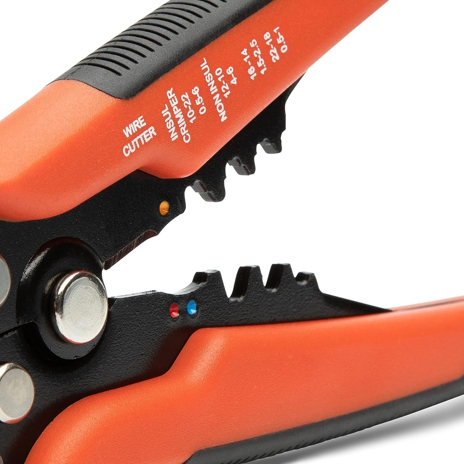 Self-Adjusting Crescent Wire Stripper & Cutter - Premium Hand Tool For Electricians - Includes Wire Crimper - 8" - 8WSCSA