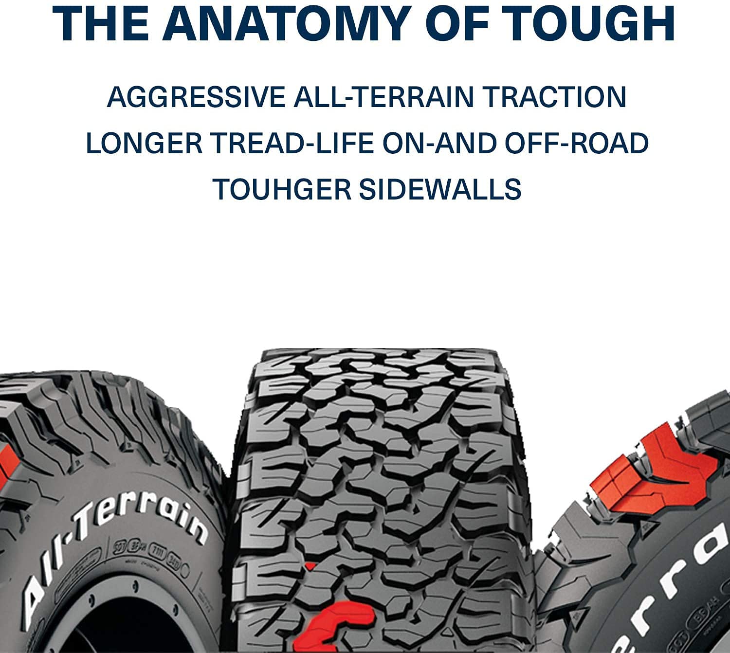 All Terrain T/A KO2 BFGoodrich Radial Car Tire for Light Trucks, SUVs, and Crossovers, 32x11.50R15/C 113R