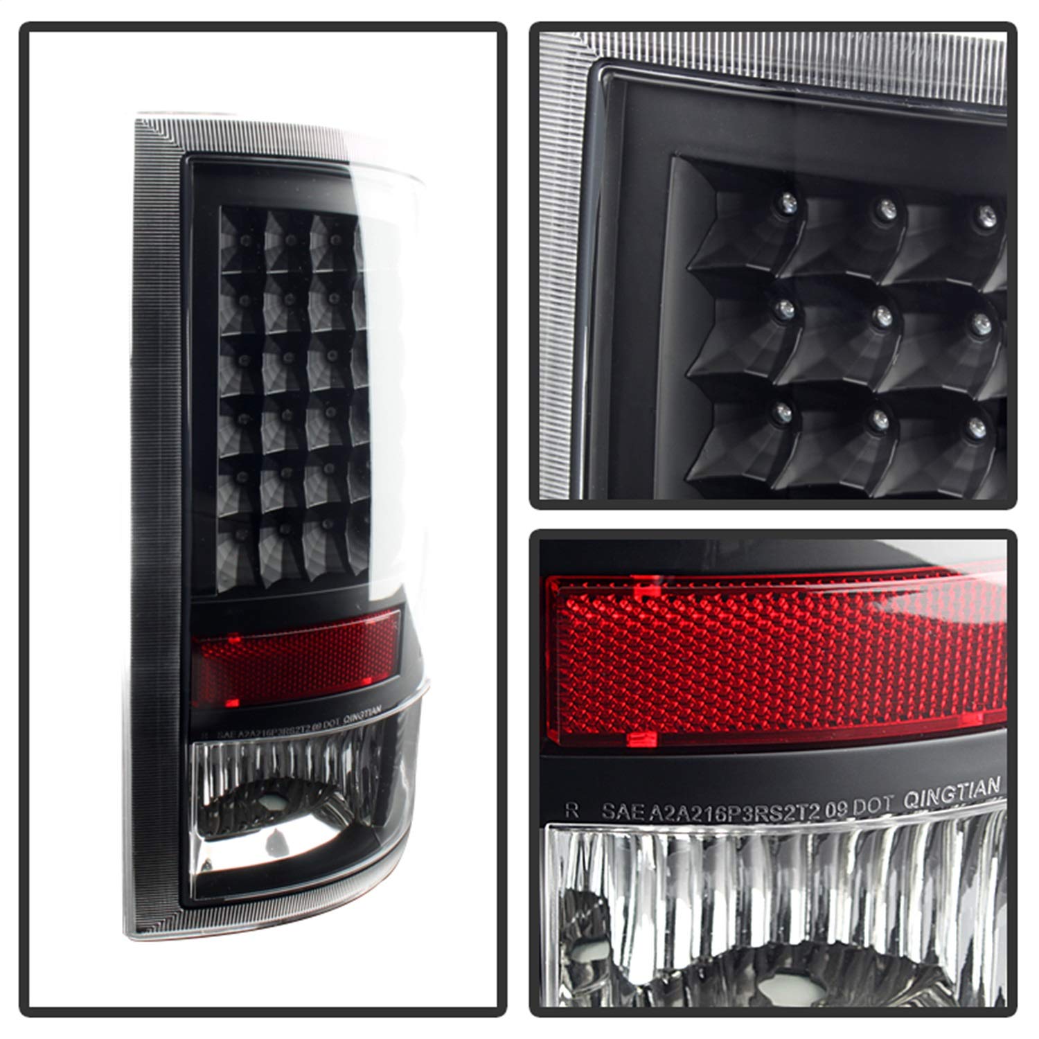 Dodge Ram LED Tail Light Xtune ALT-JH-DR09-LED-BK